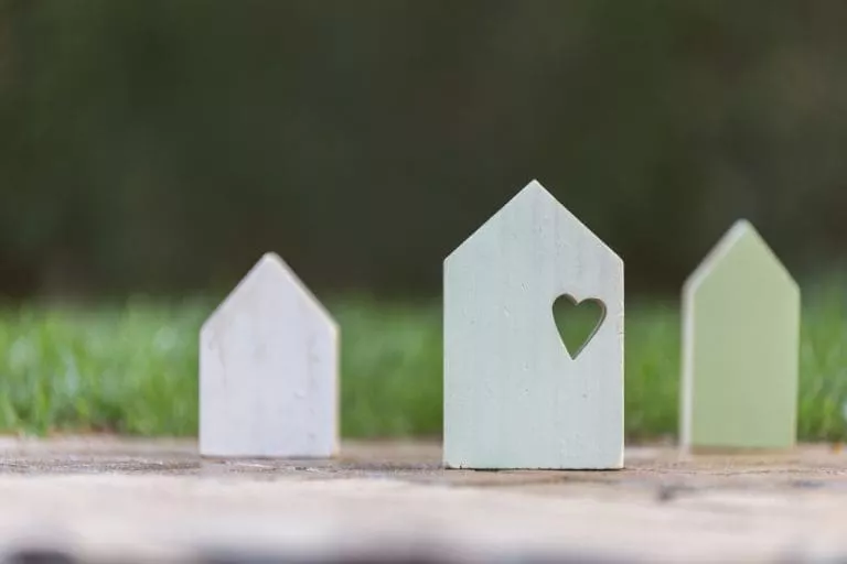 small-wooden-houses-with-heart-big-one-symbolizing-family-love-security-home