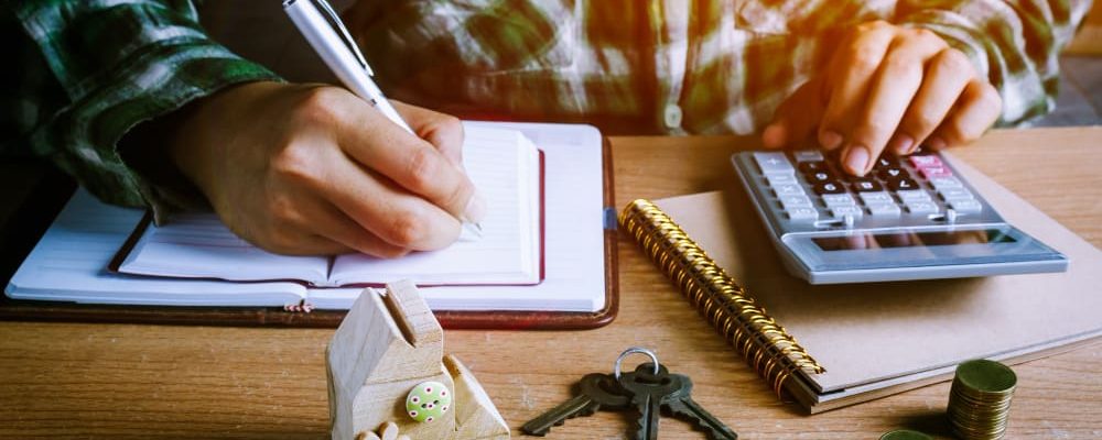 hands-working-with-office-items